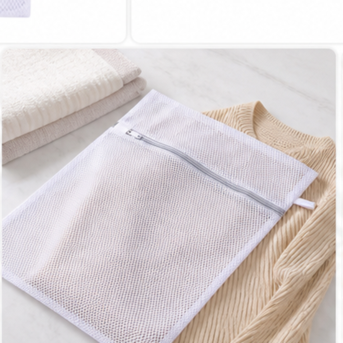 Bolsa de Lavado de Malla con Cierre 40 x 50 cm - detalle funcional