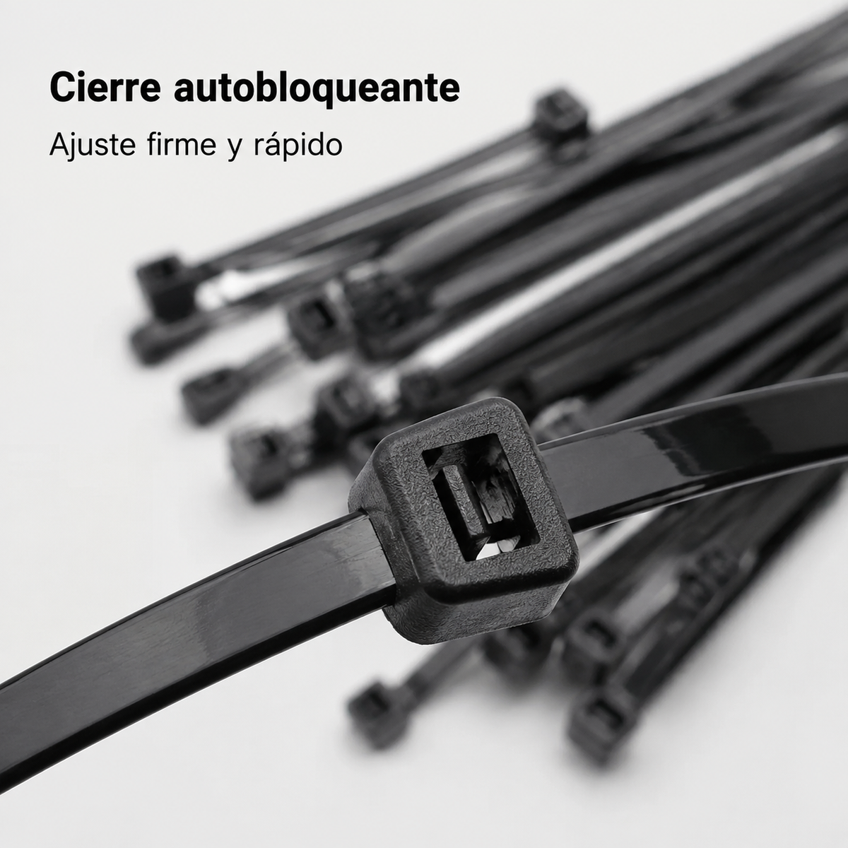 Precintos Plasticos Nylon 2.5mm X 100mm 100 Unidades Negro