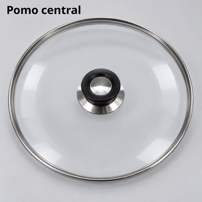 Tapa de Cristal 30 Cm para Sartén, Ollas Vidrio