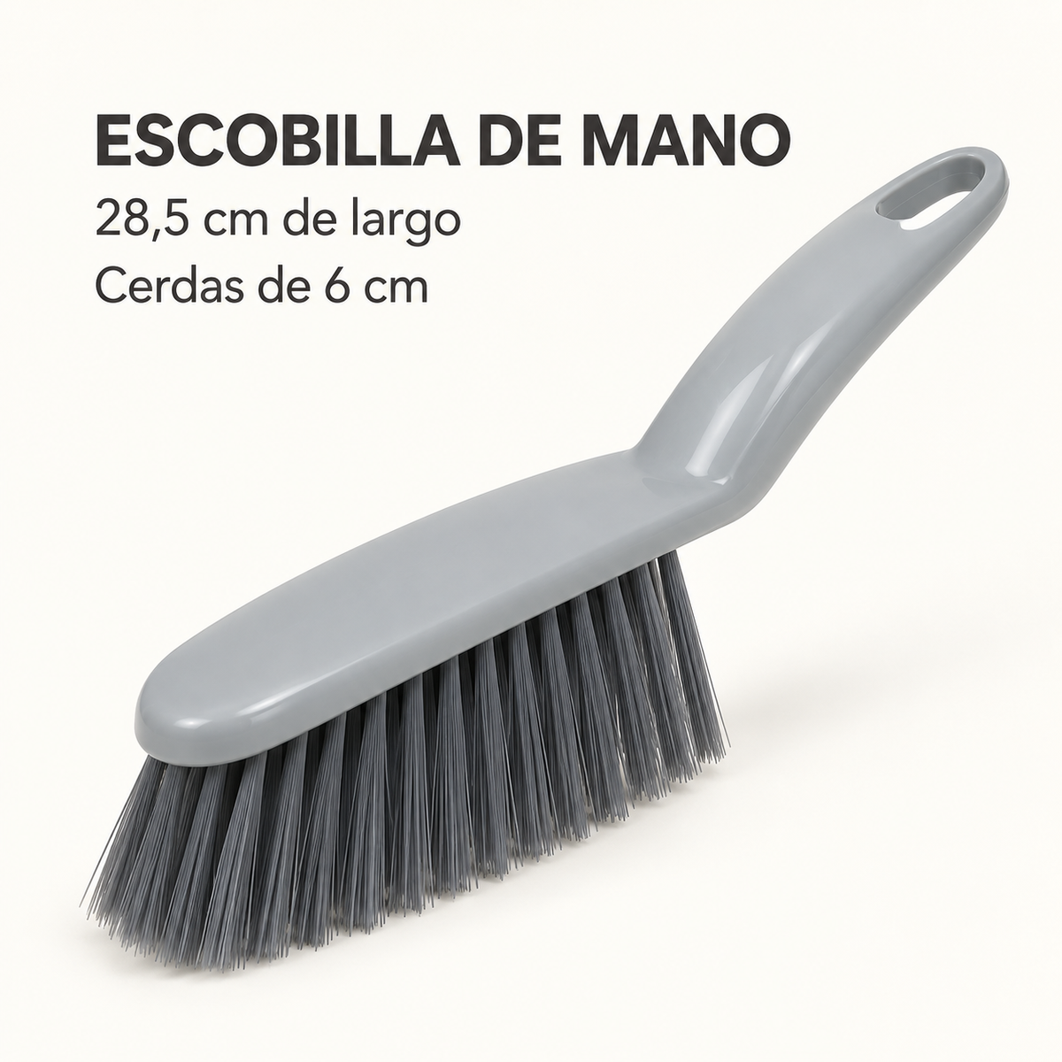 Set de Pala Recogedora de Basura Gris Claro