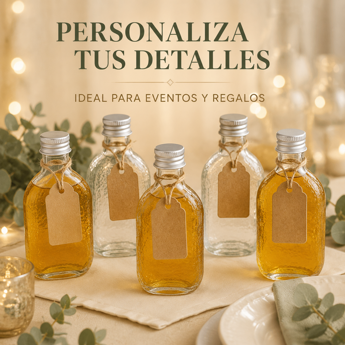 Pack 12 Botellas de Vidrio 100ml Tapa Aluminio Vidrio