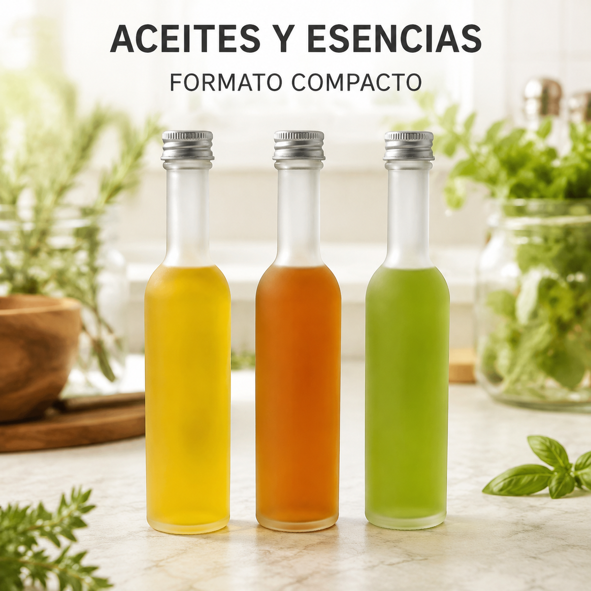 Pack 12 Botellas de Vidrio 50 ml Satinadas