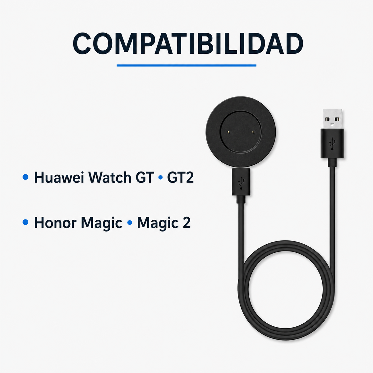 Cable Cargador Magnético Huawei GT GT2 Magic 2 USB