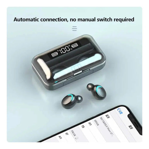 Auriculares Bluetooth F9-5 F9 Negro