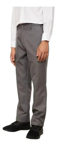 Pantalón Holley Escolar Niño Gris Lisa 16