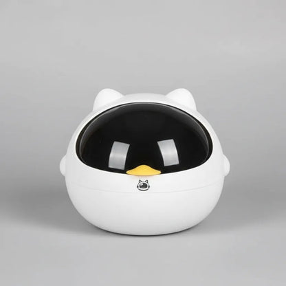 Basurero Redondo Papelera De Oficina Figuras Gato Varios