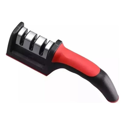 Afilador De Cuchillos Tijeras De 3 Filos De Acero Inoxidable