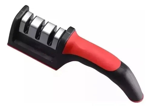 Afilador De Cuchillos Tijeras De 3 Filos De Acero Inoxidable