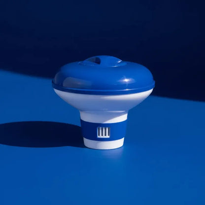 Dispensador De Cloro Para Piscina + Tabletas De Cloro 1 Kg Azul