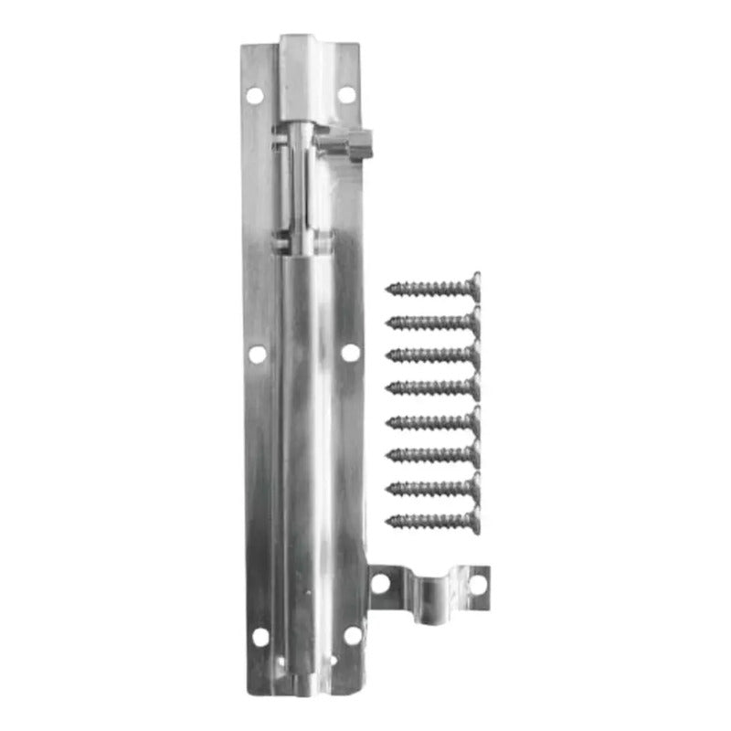 Picaporte Pasador Cerrojo Pestillo Para Puerta 15 Cm Plateado