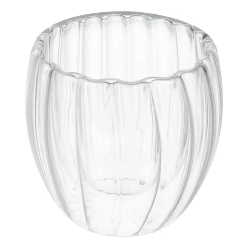 Pack 4 Vasos Vidrio Doble Pared 450ml Bebidas 8cm X 8cm Vidrio