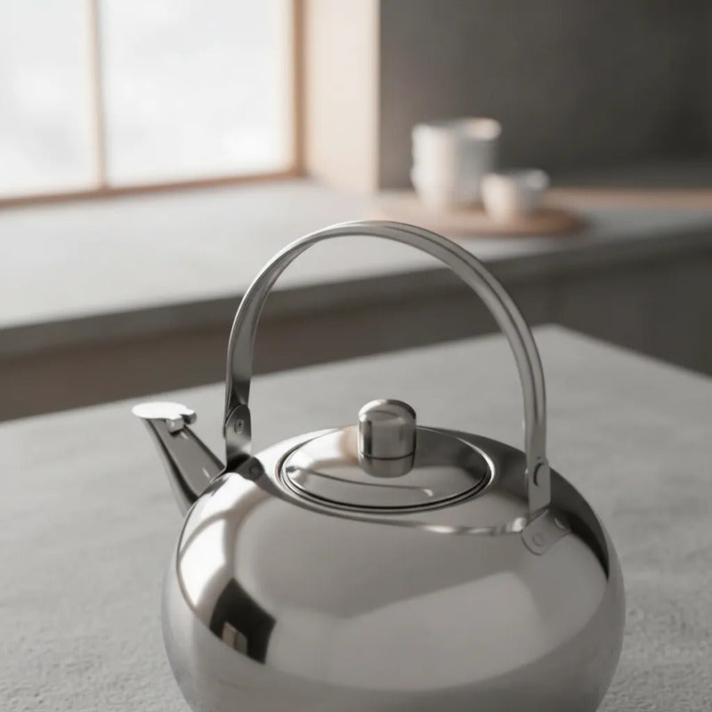 Tetera Infusora Acero Inoxidable 16cm Té Mate Cocina Acero Inoxidable