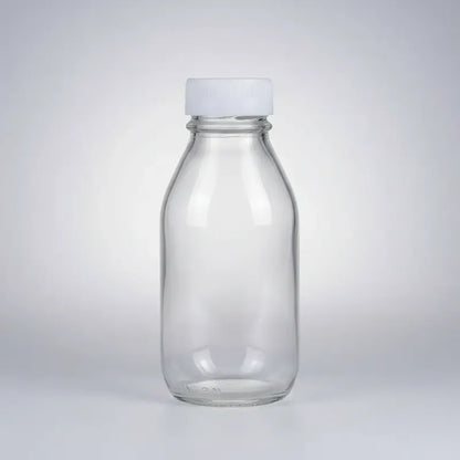 Pack 6 Frascos De Vidrio Para Jugos Con Tapa Plástica 100ml Vidrio