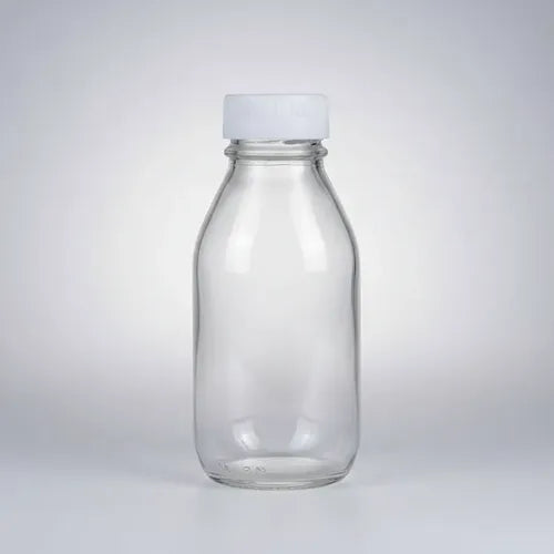 Pack 6 Frascos De Vidrio Para Jugos Con Tapa Plástica 100ml Vidrio