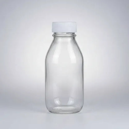 Pack 6 Frascos De Vidrio Para Jugos Con Tapa Plástica 100ml Vidrio