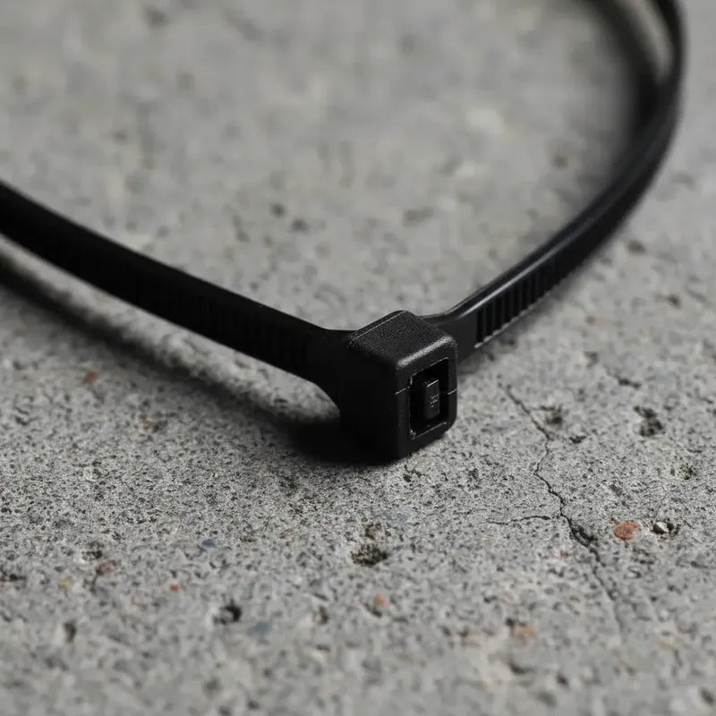 Amarra Plástica, Precintos Nylon 3.6mm X 200mm, 70 Und Negro Negro