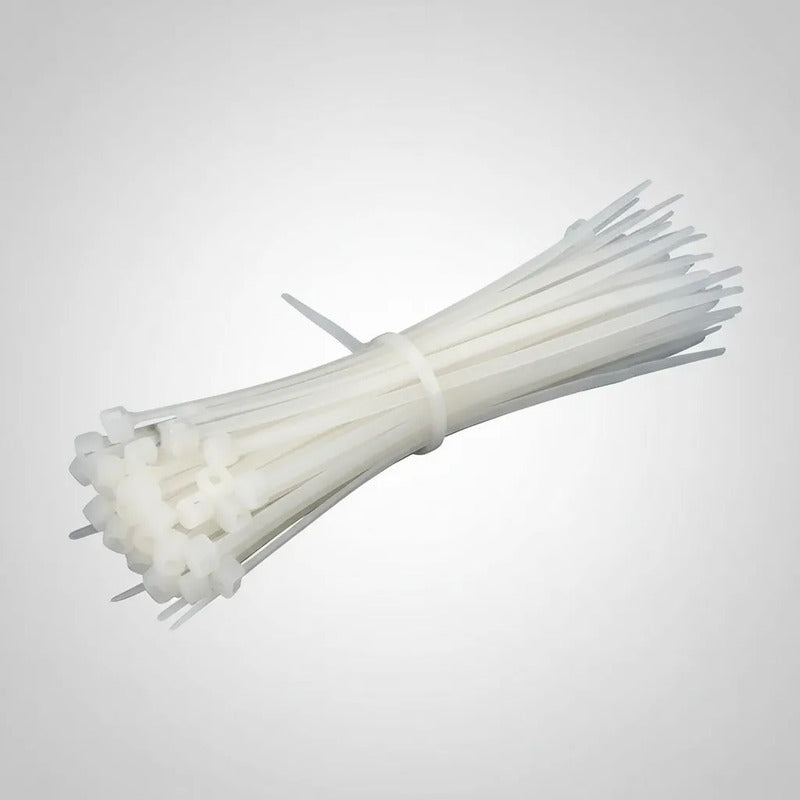 Amarra Plástica, Precintos Nylon 3.6mm X 200mm, 70 Unidades Blanco