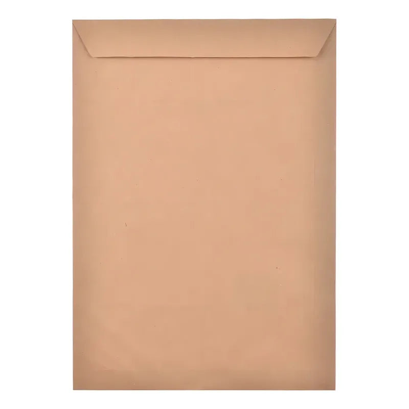 50 Sobres Marron Autocierre Rapido Tamaño A5 17x25cm Liso Marrón Liso