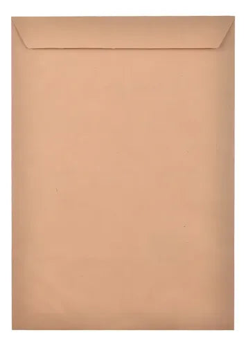 50 Sobres Marron Autocierre Rapido Tamaño A5 17x25cm Liso Marrón Liso