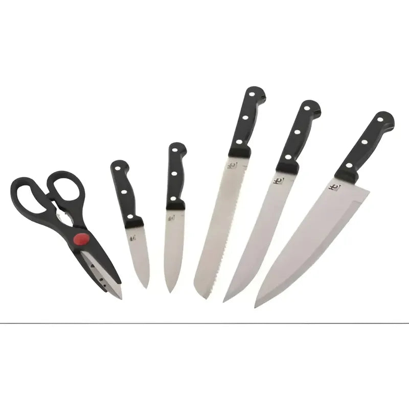 Juego Cuchillos Cocina Set Multipiezas + Color Platiado Platiado