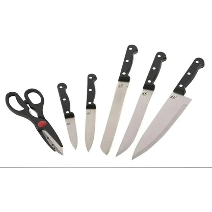 Juego Cuchillos Cocina Set Multipiezas + Color Platiado Platiado