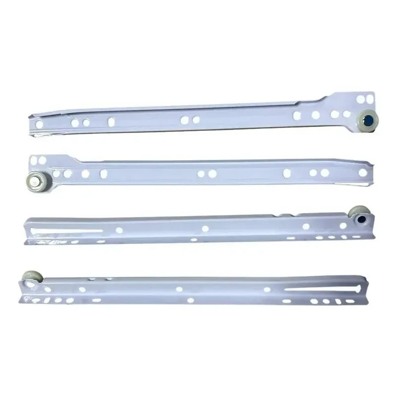 Pack 2 Corredera O Riel Blanco Para Cajón 50 Cm Blanco