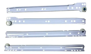 Pack 2 Corredera O Riel Blanco Para Cajón 50 Cm Blanco
