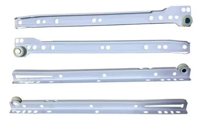 Pack 2 Corredera O Riel Blanco Para Cajón 50 Cm Blanco