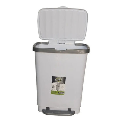 Basurero De Pedal 25 Litros Kleine Blanco