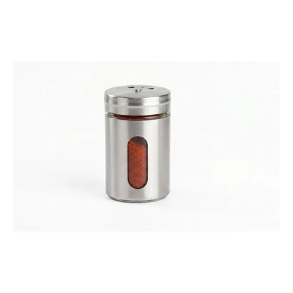 Pack 4 Especiero De Metal Plateado 90ml Gris Oscuro