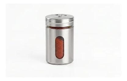 Pack 4 Especiero De Metal Plateado 90ml Gris Oscuro