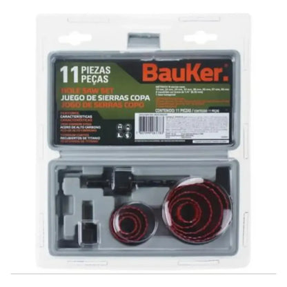 Set Sierras Copas 11 Piezas Bauker