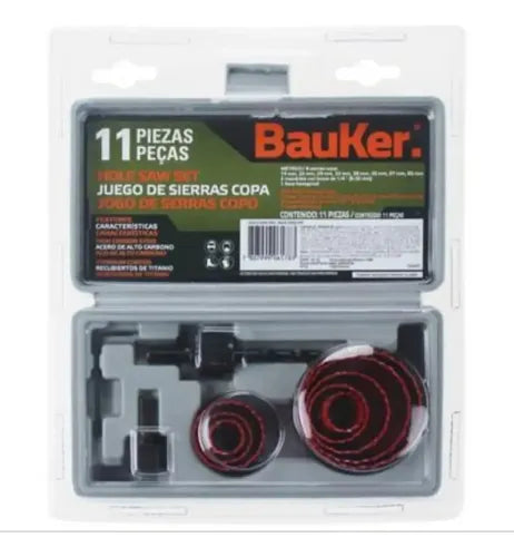 Set Sierras Copas 11 Piezas Bauker