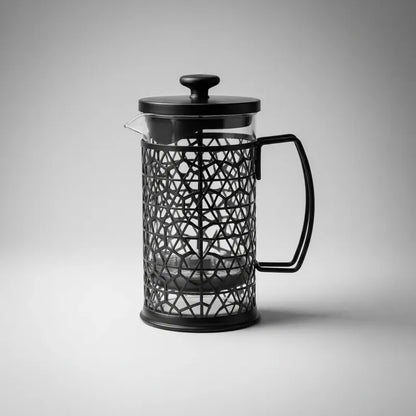 Cafetera Prensa Francesa 800ml Vidrio Acero Filtro Café Negro