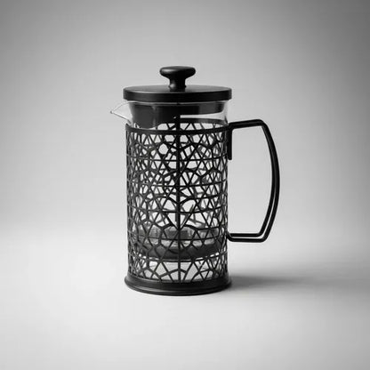 Cafetera Prensa Francesa 800ml Vidrio Acero Filtro Café Negro
