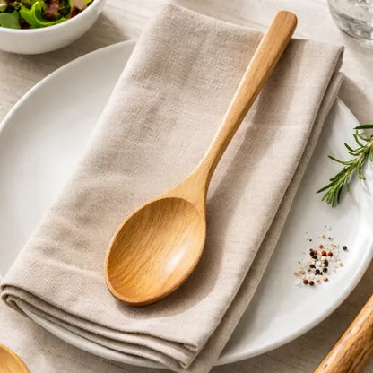Cuchara De Bambu 18cmx4cm Cocina Utensilio De Madera Madera