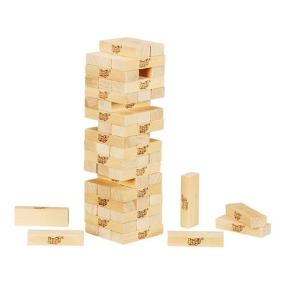 Juego De Mesa Jenga Clásico: Apila Bloques En Torre