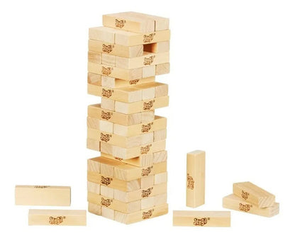 Juego De Mesa Jenga Clásico: Apila Bloques En Torre