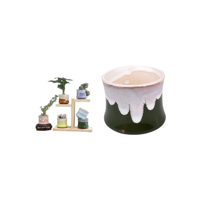 Pack 3 Maceteros Cerámica Para Suculentas 7cm Decorativos