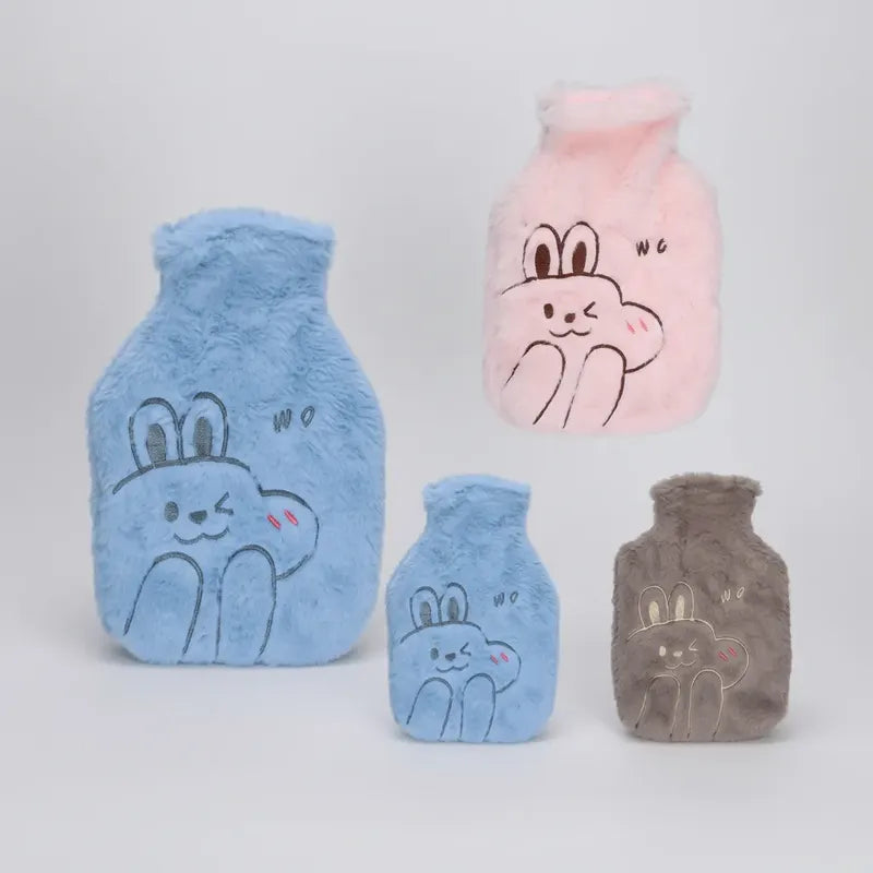 Guatero Con Funda Polar De Diseños Bolsa Agua Caliente 1lts