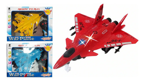 Avion De Combate Control Remoto Rojo Juguete Rojo Avion Combate