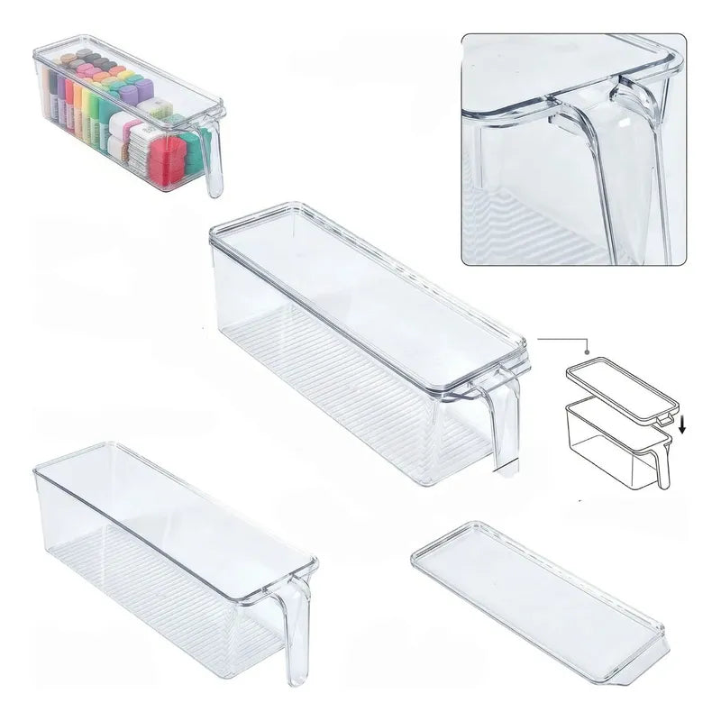 Caja Organizadora Para Refrigerador 9cmx28cmx14.5cm Transparente