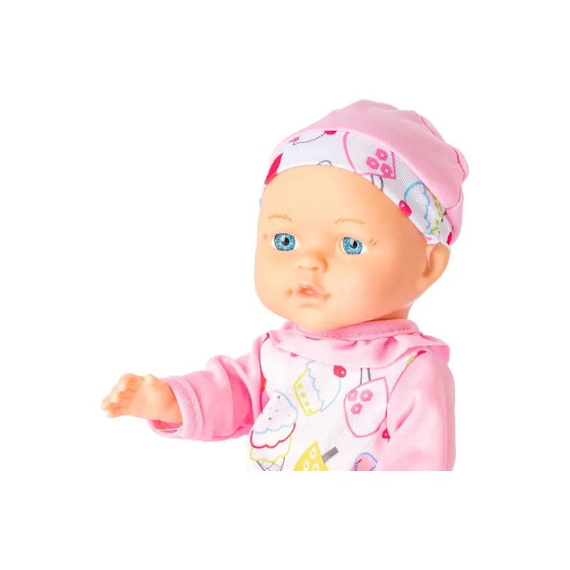 Muñeca Bostecitos Babydoll 4 Sonidos 30cm