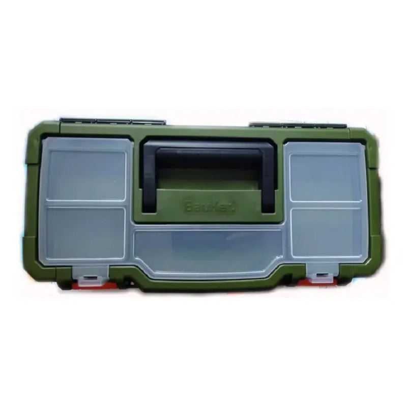 Caja De Herramientas 16 Pulgadas Bauker Color Verde