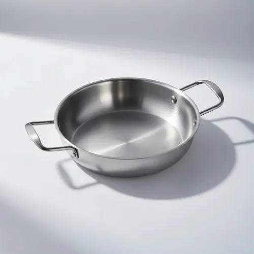 Sartén Coreana De Acero Inoxidable 18cm Con Dos Orejas Acero Inoxidable