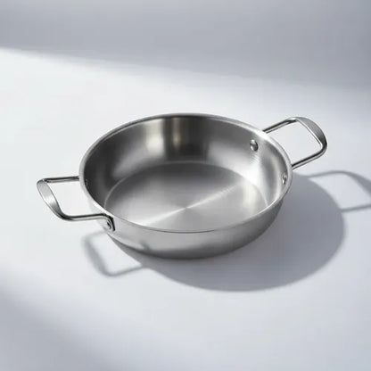 Sartén Coreana De Acero Inoxidable 18cm Con Dos Orejas Acero Inoxidable