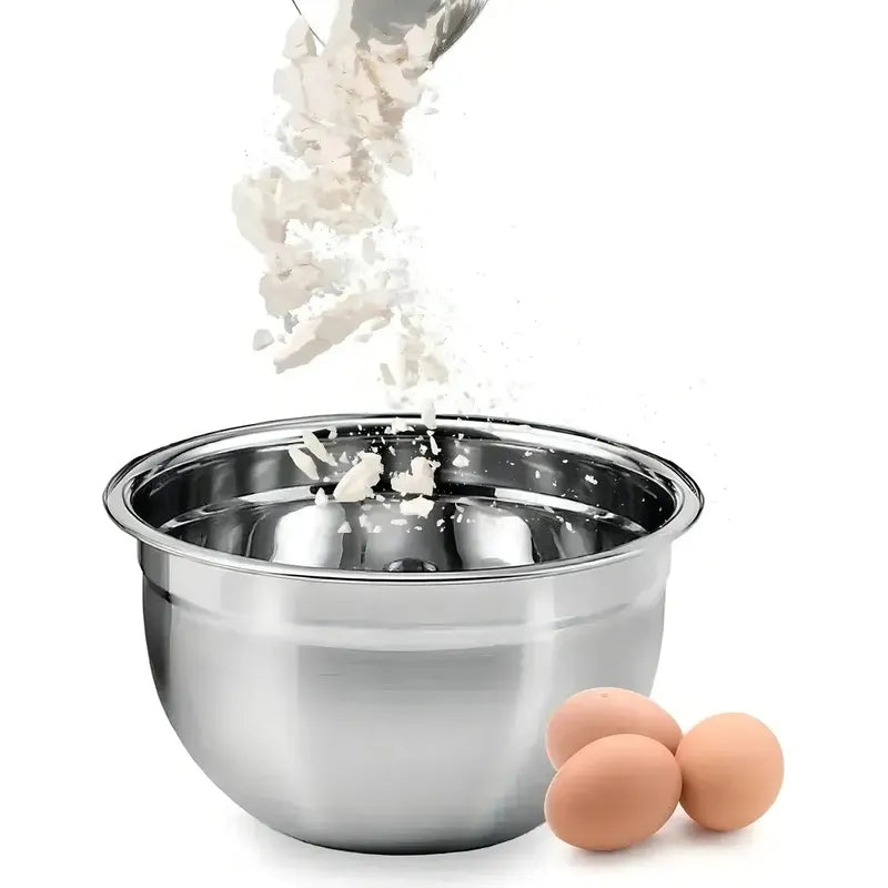 Pack 4 Bowl Acero Inoxidable 28cm Ensaladera Bowl 28x 12,5cm Plateado