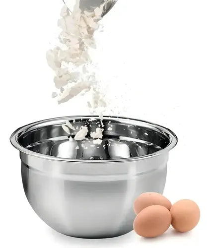 Pack 2 Bowl Acero Inoxidable 30cm Ensaladera Bowl 30x 13,5cm Plateado