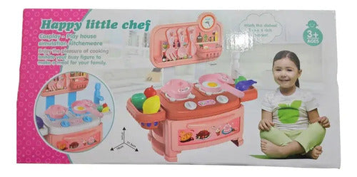 Set Chef De Cocina 20 Piezas Para Niñas Rosa