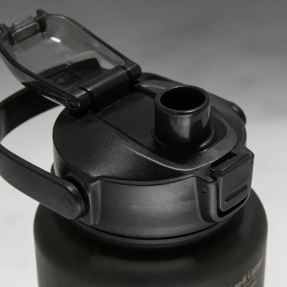 Botella Deportiva Motivacional 2l Para Hidratación Negro
